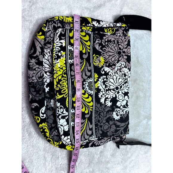 Vera Bradley Baroque Floral Messenger Bag Quilted Cotton Crossbody Purse - Picture 2 of 10